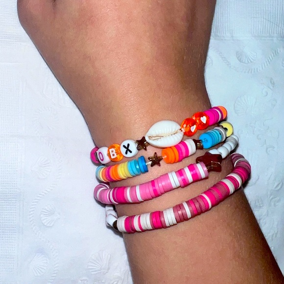 Boho Preppy Bracelet Stack / 4 Bracelets - Picture 6 of 11